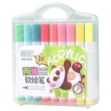 Набір акрилових маркерів 18 кольорів