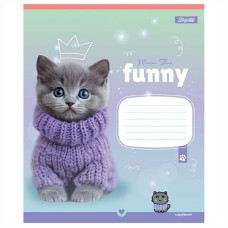 Зошит 12 аркушів лінія Funny Pets