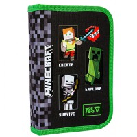 Пенал твердий одинарний з клапаном  Minecraft Reality