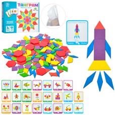Дерев'яна іграшка Гра-головоломка Танграм