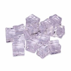 Кубик льда декоративный 1,5*1,5см прозрачный 20шт.