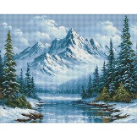 Алмазна мозайка 40*50см Морозне дихання лісу