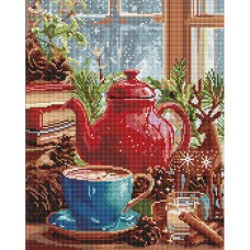 Алмазна мозайка 40*50см Зимова атмосфера вдома