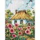 Алмазна мозаїка 30*40см Мальви біля хати