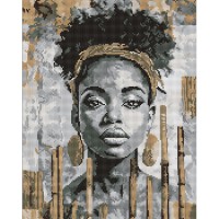 Алмазна мозаїка 40*50см Екзотичний монохром