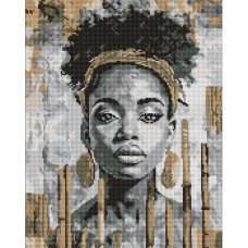 Алмазна мозаїка 40*50см Екзотичний монохром