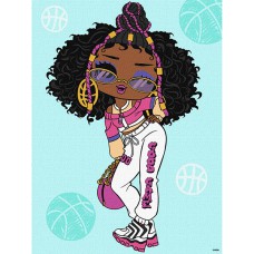 Картина за номерами для дітей 30*40см L.O.L. Surprise! Tweens Hoops Cutie