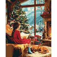 Картина за номерами 40*50см + фарби + пензель 3 шт з рамкою В очікуванні дива