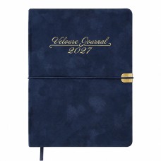 Щоденник датований А5 2027 VELOUR синій