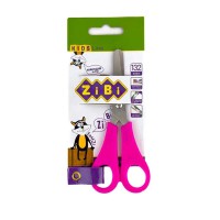 Ножницы детские ZiBi с линейкой 13,2 см розовые
