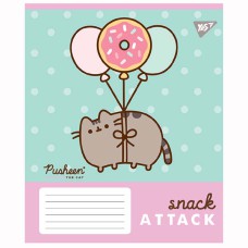 Зошит 18 аркушів лінія Pusheen Candy