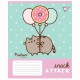 Зошит 18 аркушів лінія Pusheen Candy