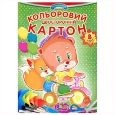 Картон Кольоровий А4 двосторонній Рюкзачок