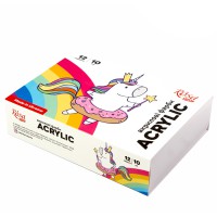 Фарба акрилова  Rosa Studio 12 кольорів 10мл Unicorn