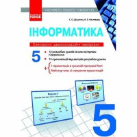 Диск інформатика 5 кл. Електронні демонстраційні матеріали