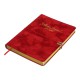 Дневник датированный А5 2024 VELOUR красный