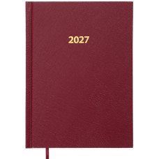 Щоденник датований А5 2027 STRONG темно-червоний