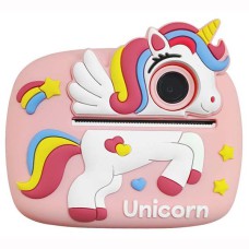 Фотоапарат дитячий моментального друку Єдиноріг рожевий