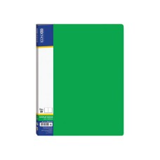 Папка пластикова з 20 файлами зелена