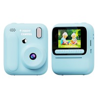 Фотоаппарат-принтер моментальной печати Digital mini camera голубой