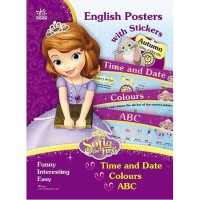 Плакати з наліпками Софія англійська ABC Disney рос укр