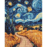 Алмазна мозаїка 40*50см Українська ніч