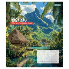Зошит 48 аркушів клітинка Seaside Serenity