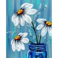Алмазна мозайка 20*30см Ромашки