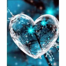 Алмазна мозайка 30*40см Крижане серце