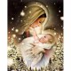 Алмазна мозайка 30*40см Зимова Мадонна