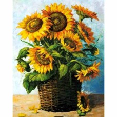 Алмазна мозайка 30*40см Кошик соняшників