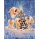 Алмазна мозайка 40*50см Різдвяні ангели