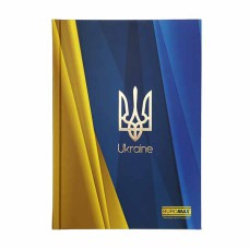 Блокнот А5 UKRAINE 96 листов твердый переплет синий электрик