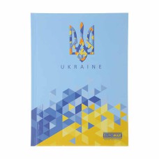 Блокнот А5 UKRAINE 96 листов твердый переплет голубой