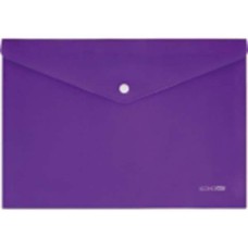 Папка конверт А4 непрозрачная на кнопке фиолетовая диагональ