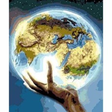 Алмазна мозайка 40*50см Весь світ на долоні