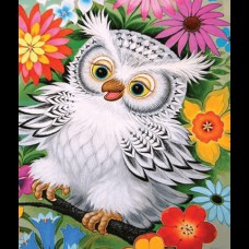 Алмазна мозайка 5D 21*25см Казкова совушка