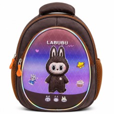 Рюкзак дитячий 28*24*9см Labubu коричневий