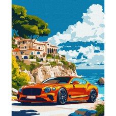 Картина за номерами 40*50см + фарби + пензель 3 шт з рамкою Розкішний пейзаж