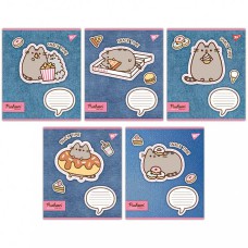 Зошит 12 аркушів коса лінія Pusheen. Snack time