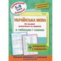 Найкращий довідник у таблицях Українська мова (5-9 класи)