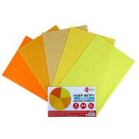 Набір фетру м'якого 21*30см відтінки жовтого  5 аркушів