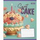 Тетрадь 24 листов клетка Sweet cake
