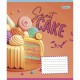 Тетрадь 24 листов клетка Sweet cake