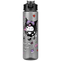 Пляшка для води Kuromi 700мл чорна