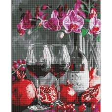 Алмазна мозаїка 40*50см Цвітіння орхідей