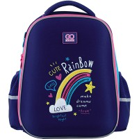 Рюкзак шкільний напівкаркасний GoPack 38*28*13 Rainbow