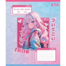 Зошит 18 аркушів лінія Follow Anime