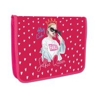 Папка-пенал пластиковая на молнии B5 Beauty