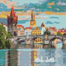 Алмазна мозайка 40*40см Вечірня Прага